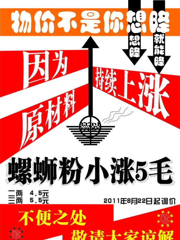 螺蛳粉涨价 涨价 螺蛳粉 物价 岚方 岚 方 螺蛳 粉 名片卡片 矢量