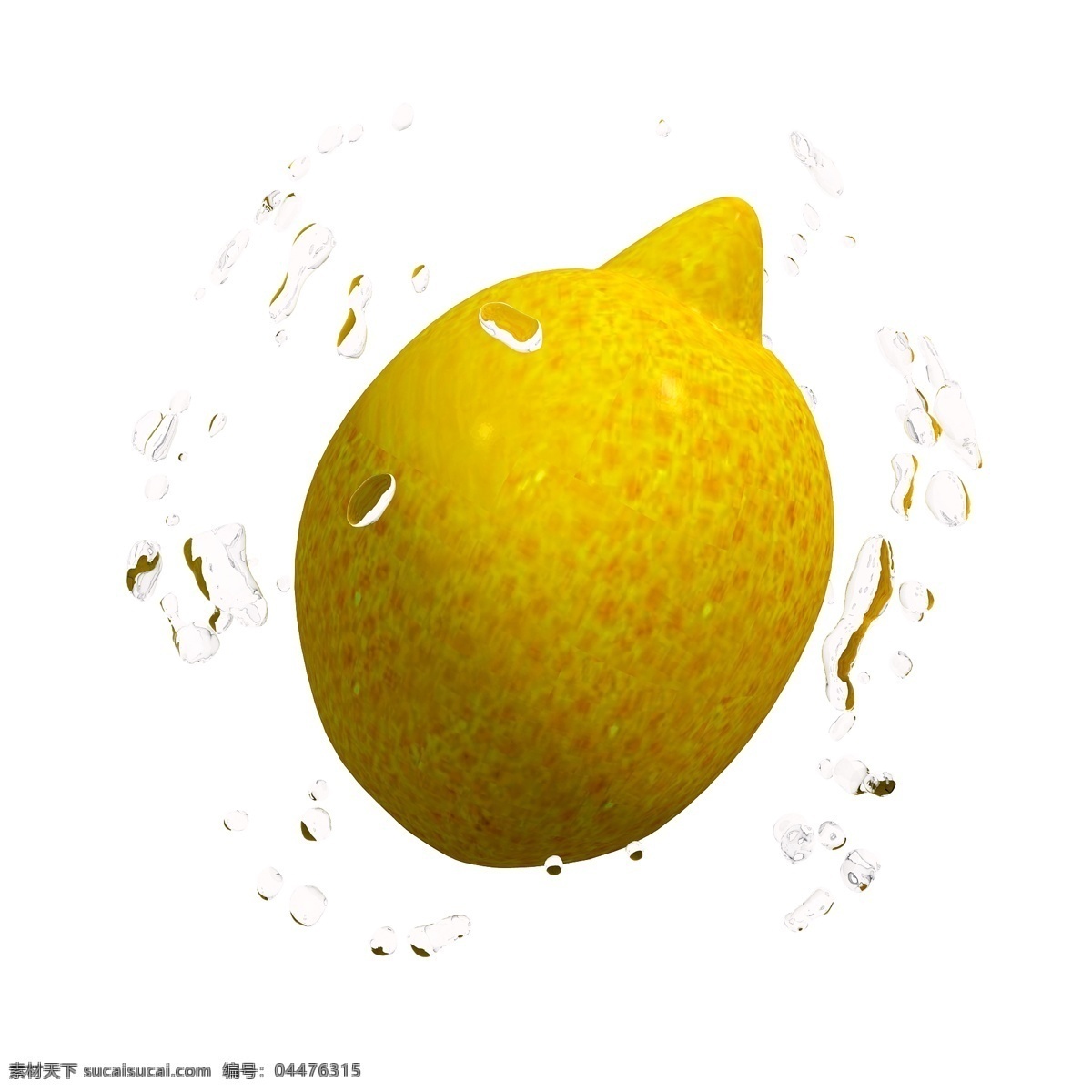 新鲜 水果 图 柠檬 仿真 质感 夏天 套图