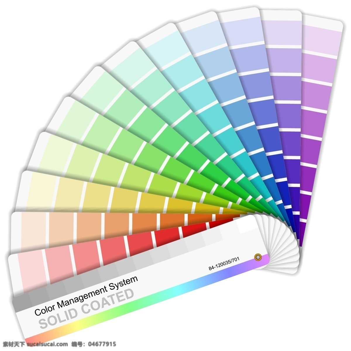 扇形 色谱 色卡 矢量 名片卡 其他名片