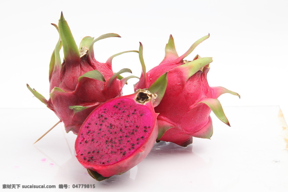 红心火龙果 火龙果 水果 热带水果 美食 食物 生物世界
