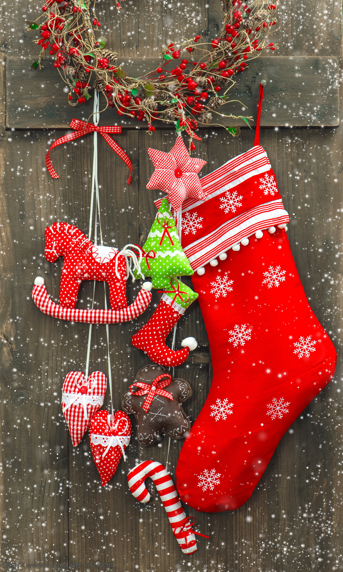 木板 上 圣诞 袜 木纹 圣诞袜 圣诞鹿 袜子 圣诞节 圣诞节素材 圣诞节背景 节日素材 节日庆典 生活百科