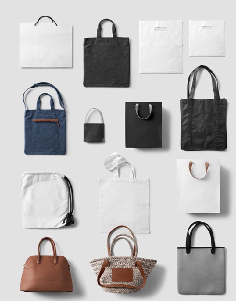 各种包包样机 包包 包装 休闲 样机 手提袋 皮包 商务包 休闲包 手提包 vi设计