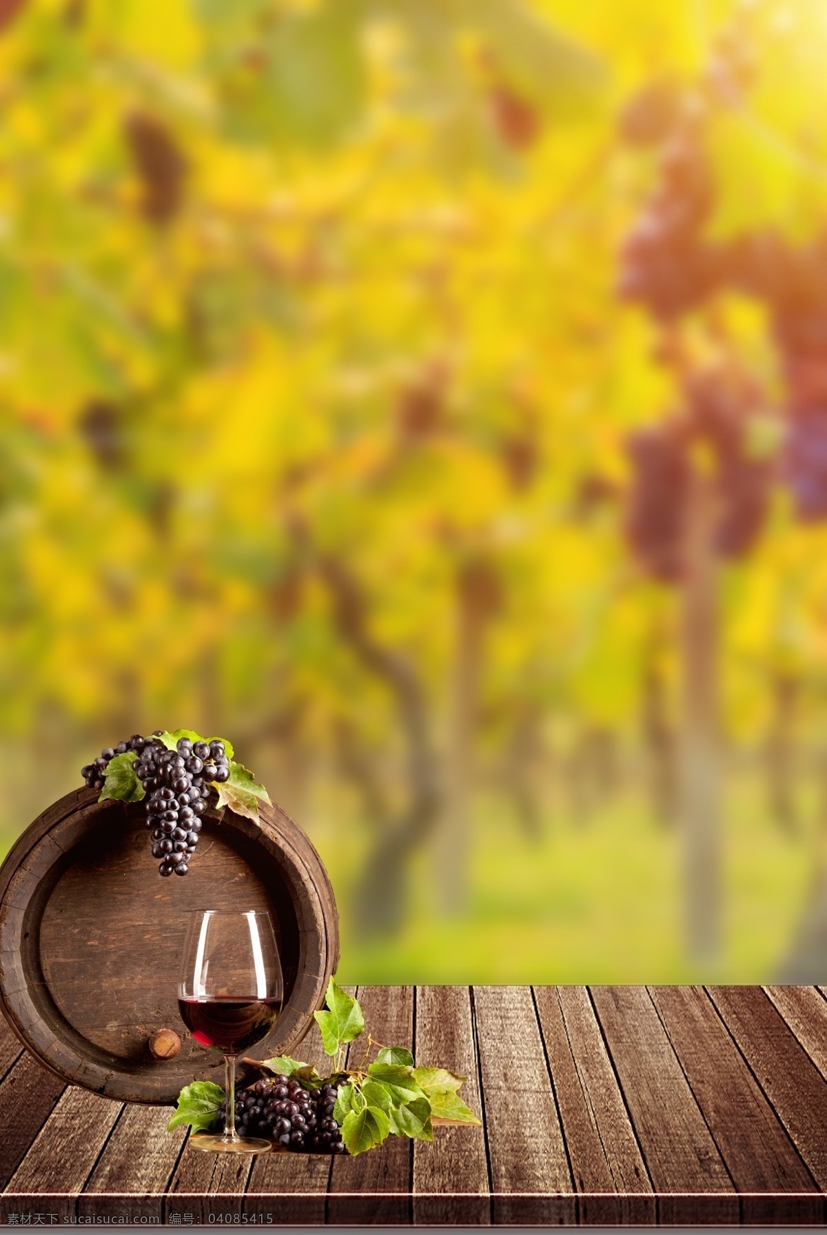 创意 合成 红酒 品鉴 葡萄酒 葡萄 庄园 绿色 商业