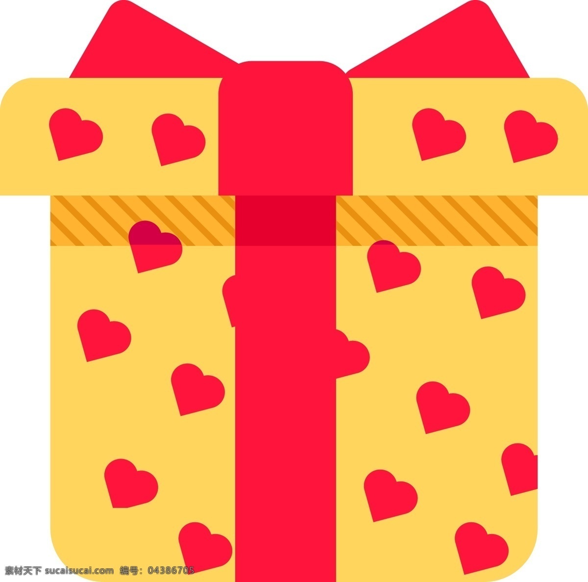黄色 爱心 礼盒 包装 图标 爱心礼盒 礼物 手信 红色爱心 蝴蝶结 ui图标 伴手礼