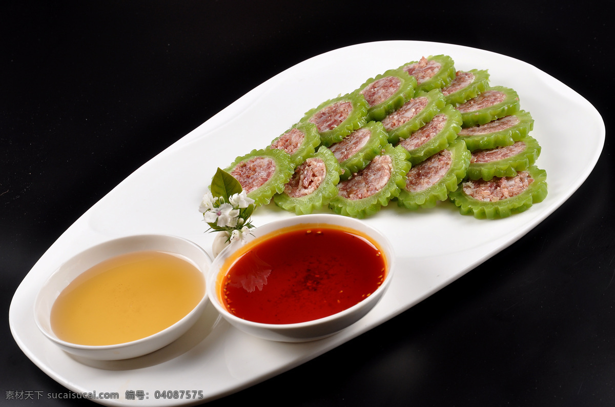 苦尽甘来 蘸汁苦瓜 苦尽 甘来 清真苦瓜 中华美食 传统美食 餐饮美食