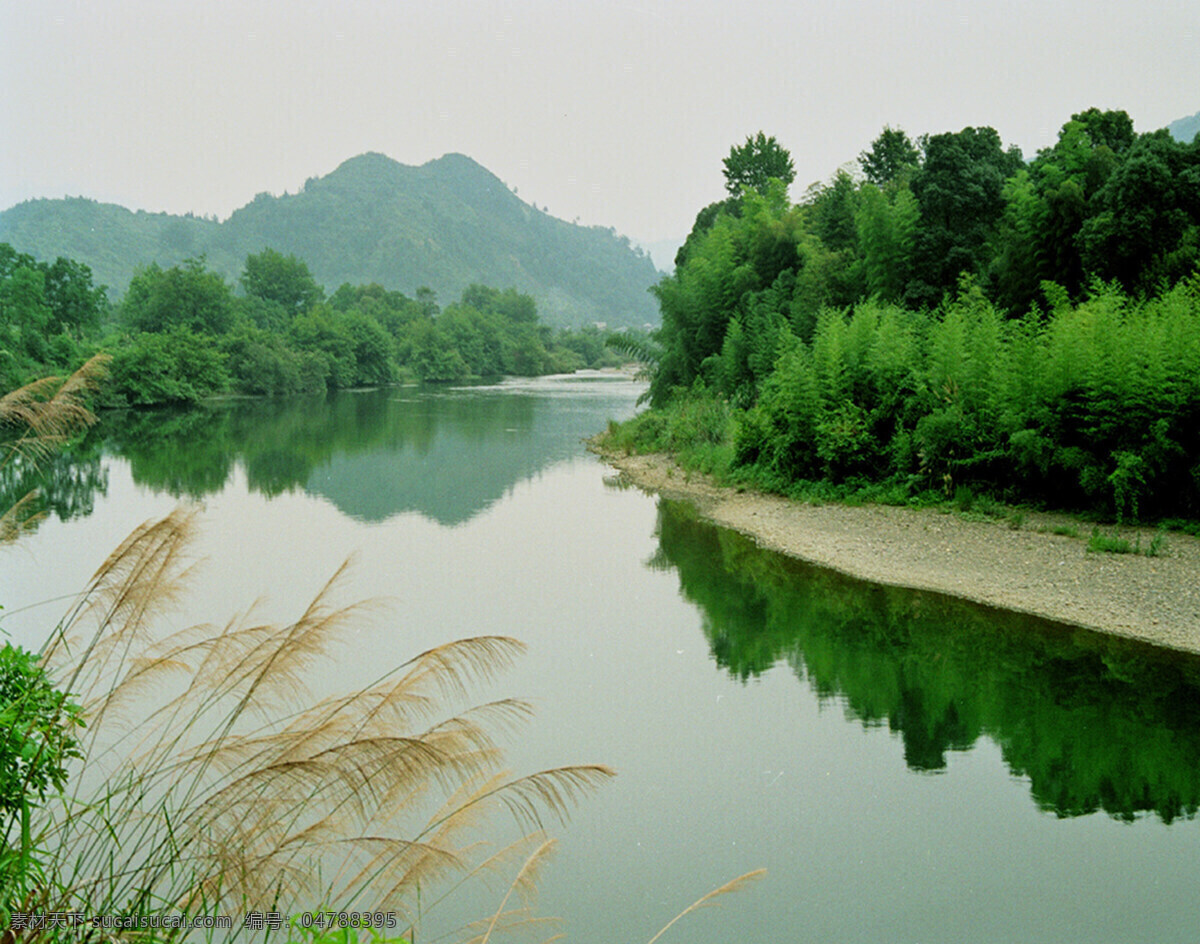 小河静悄悄 石台风光 牯牛降 仙寓山 秋浦河 蓬莱仙洞 乡村旅游 乡村美景 青山 绿水 蓝天 白云 自然风光 自然景观 田园风光