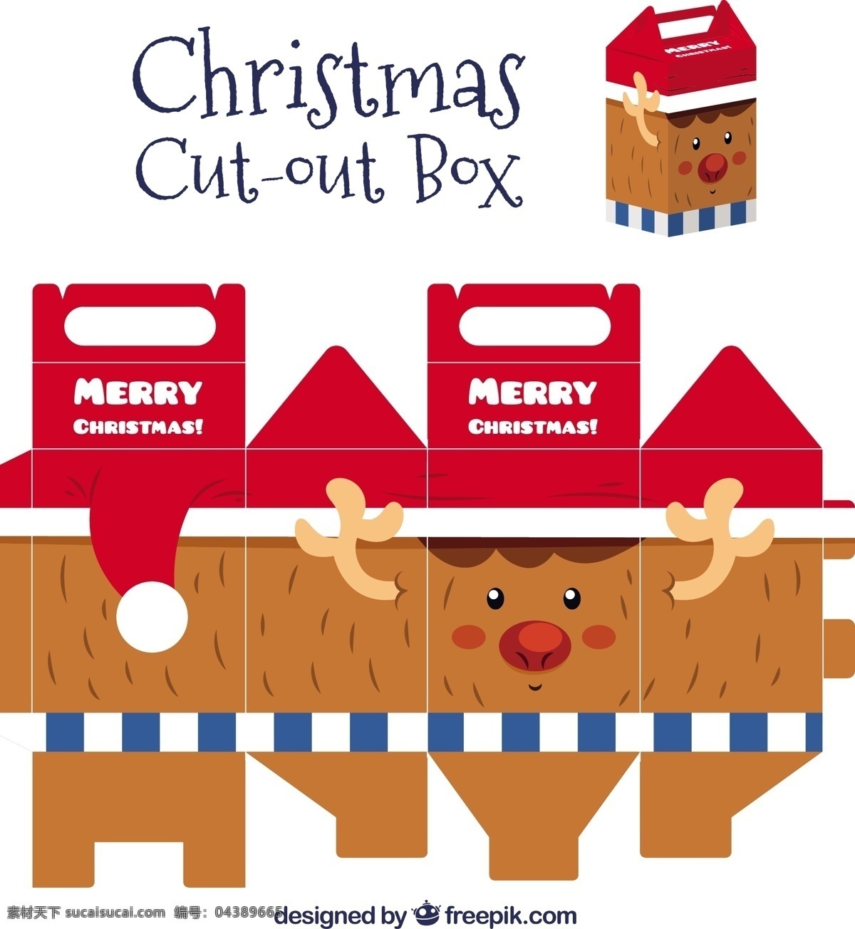 圣诞 驯鹿 剪 盒子 圣诞节 箱 模板 动物 圣诞快乐 冬天快乐 可爱 包装 庆典 节日 节日快乐 切 可爱的动物 季节 白色