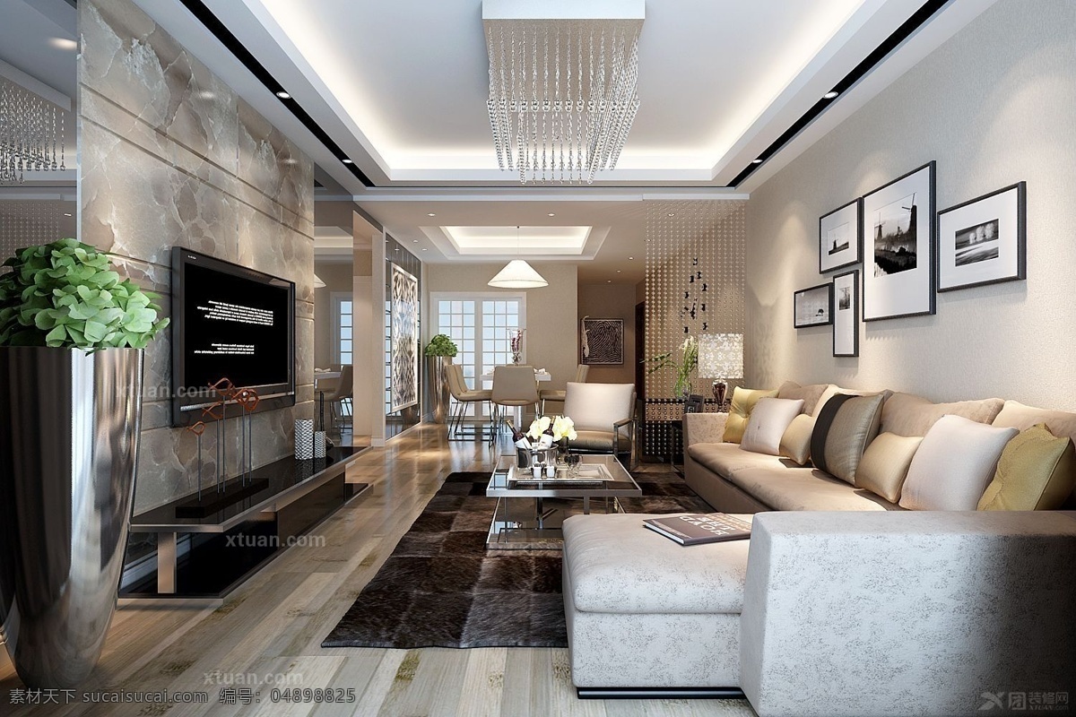现代客厅 家装素材 现代简约客厅 现代装修风格 淘宝家装素材 灰色