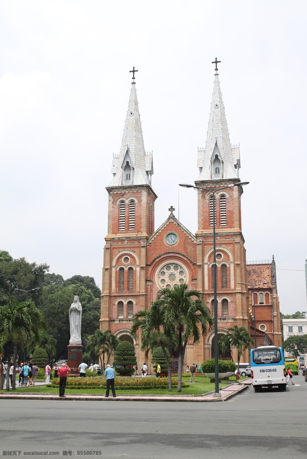 红教堂 越南红教堂 胡志明 胡志明市 西贡 胡志明红教堂 建筑 越南 越南风景 越南风光 越南景观 旅游摄影 国外旅游