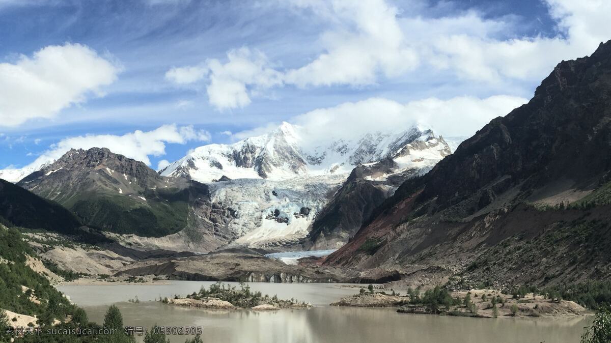 米堆冰川 西藏 波密 米堆 冰川 山水 自然景观 山水风景