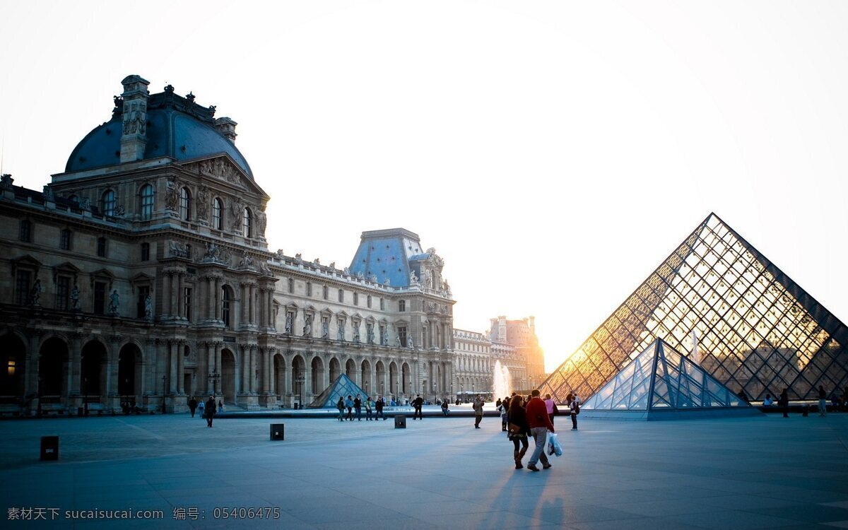 罗浮宫 巴黎 玻璃 金字塔 风景 生活 旅游餐饮