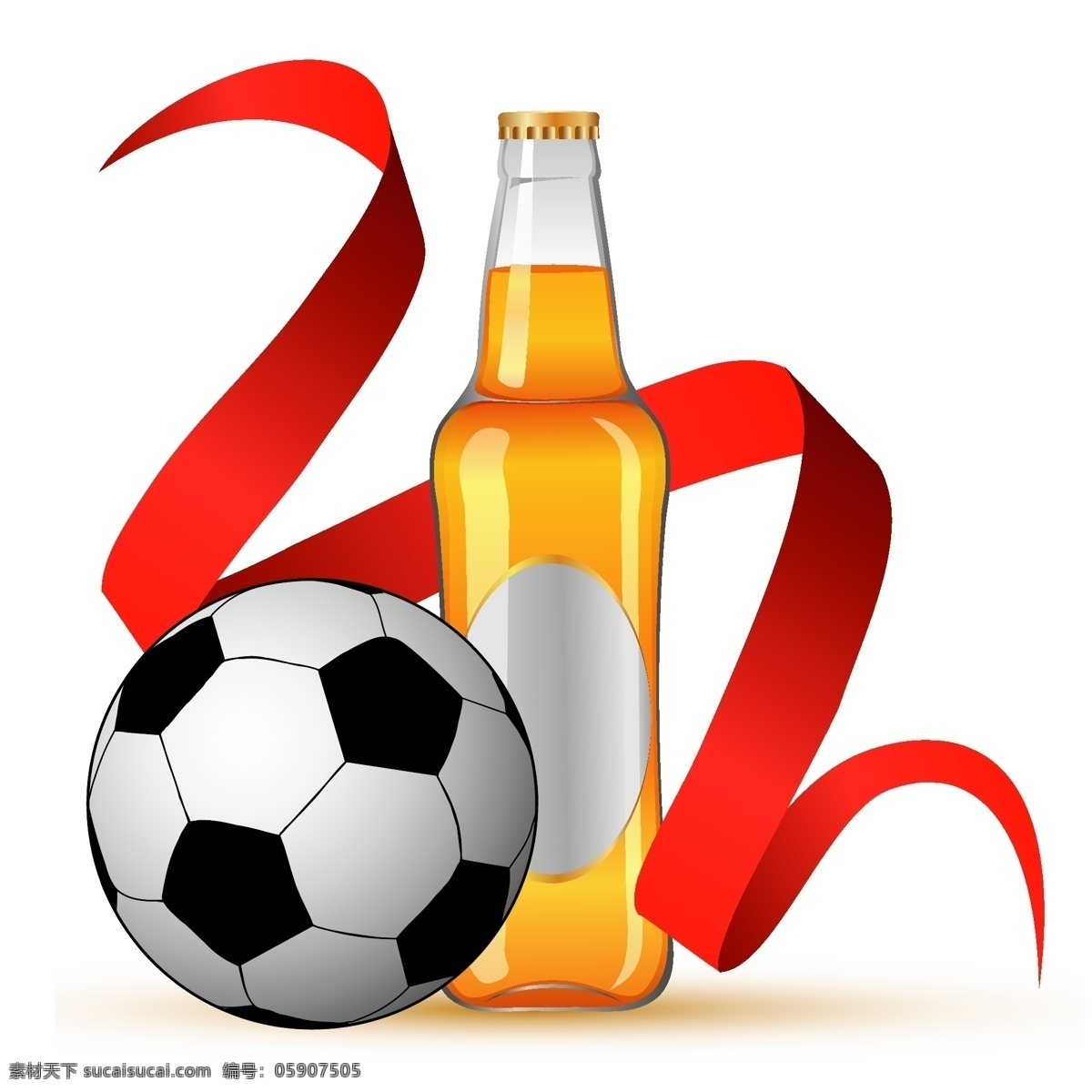 啤酒 足球图片 手绘 足球 矢量 模板下载 啤酒和足球 矢量图 日常生活