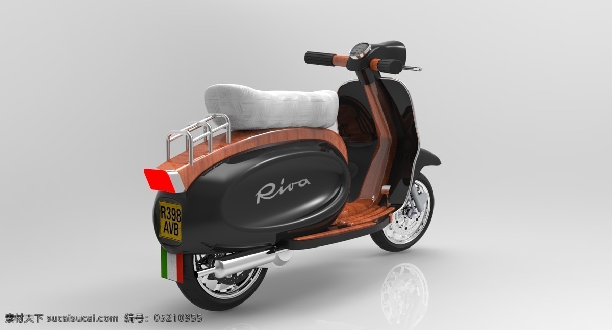 滑板车 lambretta 3d模型素材 其他3d模型