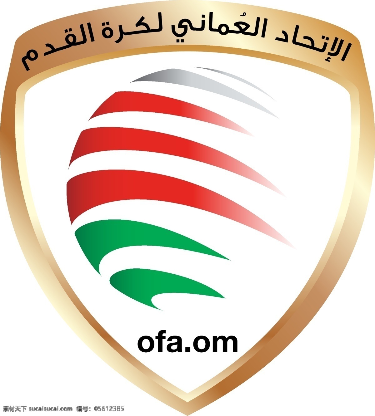 阿曼 国家 男子 足球队 队 徽 logo 矢量图 soccer 标志 football oman 阿拉伯半岛 阿拉伯 西亚 运动会徽 标志图标 公共标识标志