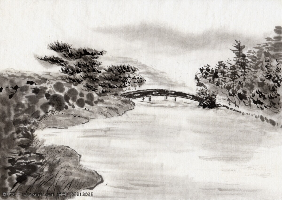 全球 首席 大百科 丹青 古色古香 国画 山水画 水墨 文化艺术