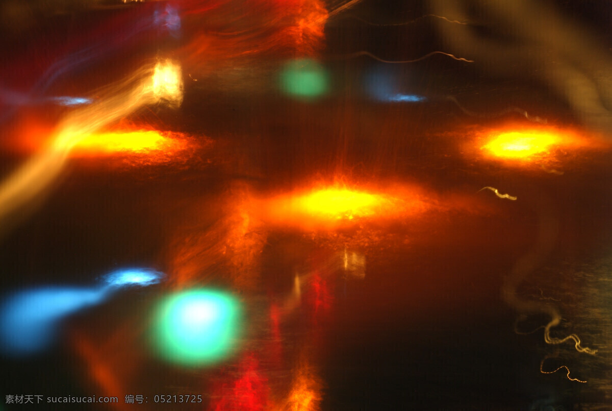 橙色 夜晚 灯光 光晕 夜晚灯光 夜晚灯光光晕