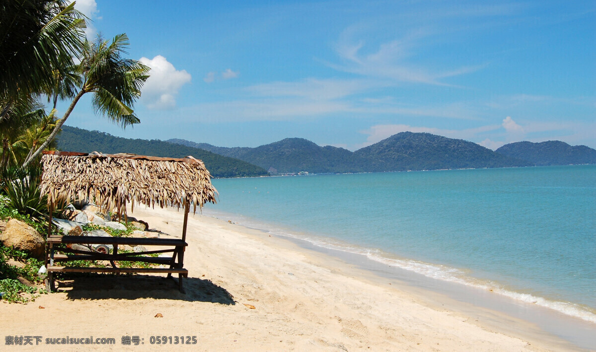印尼度假胜地 印尼 海滩 海边 蓝天 碧海 东南亚 巴厘岛 热带海滩 印尼人文 风景名胜 自然景观
