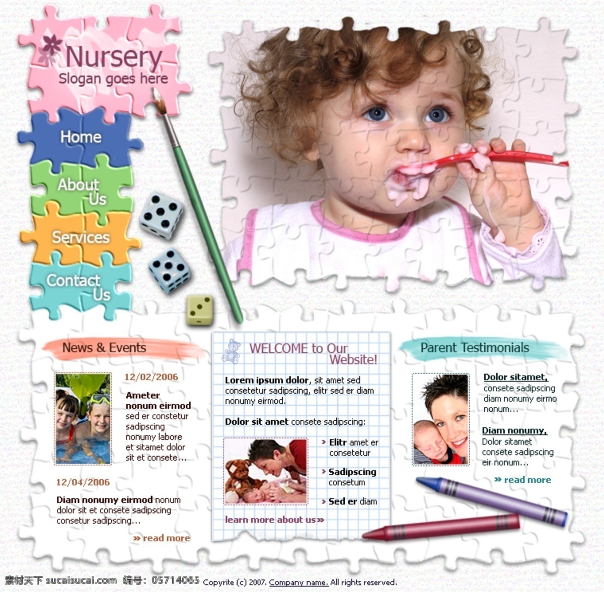 欧美 教育 类 网页设计 儿童 教育网页 网页 网页模板 网站模板 学习 宣传网页 网页素材