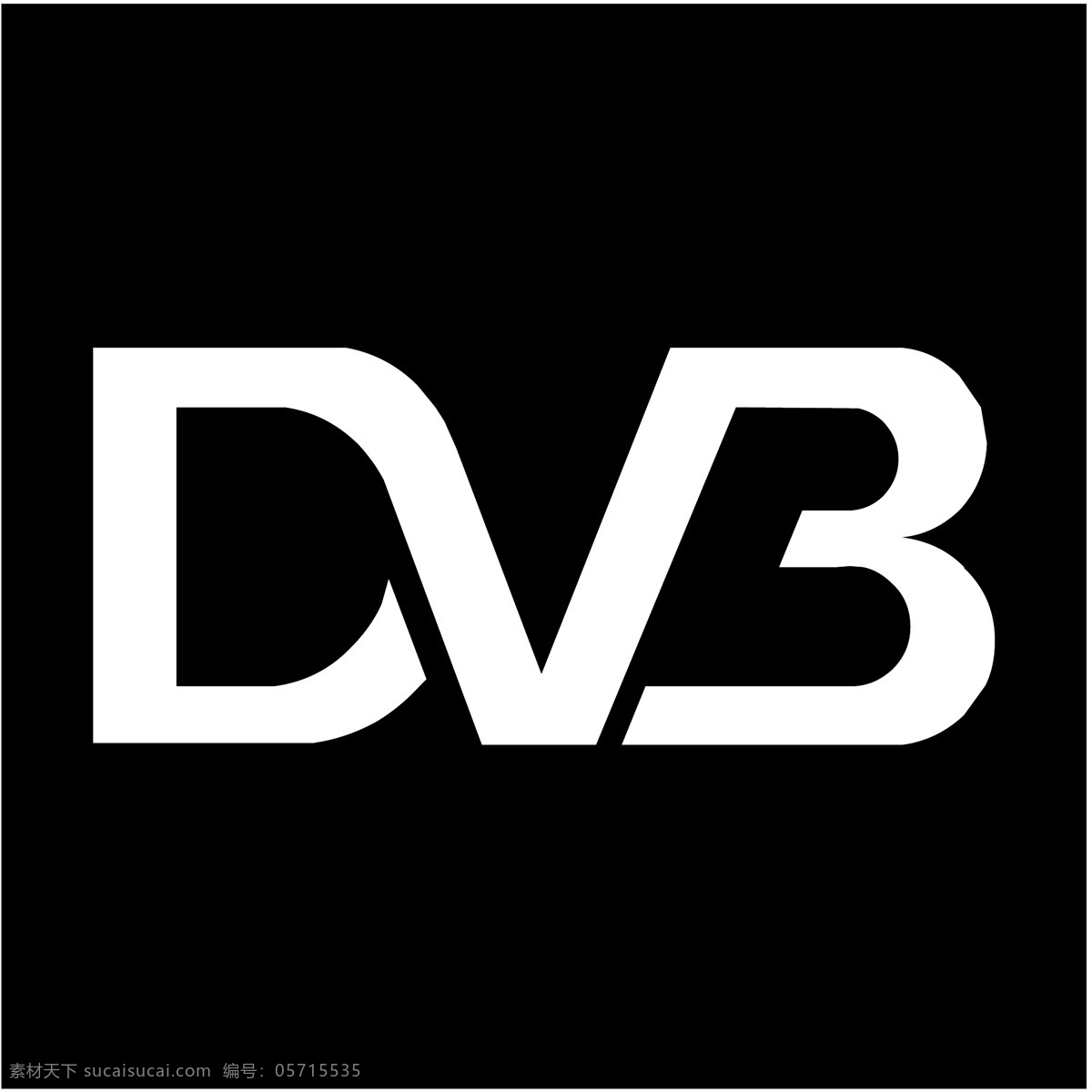 数字电视 数字视频广播 dvb标识 矢量 广播 dvb dvb图标 图标 矢量图 建筑家居