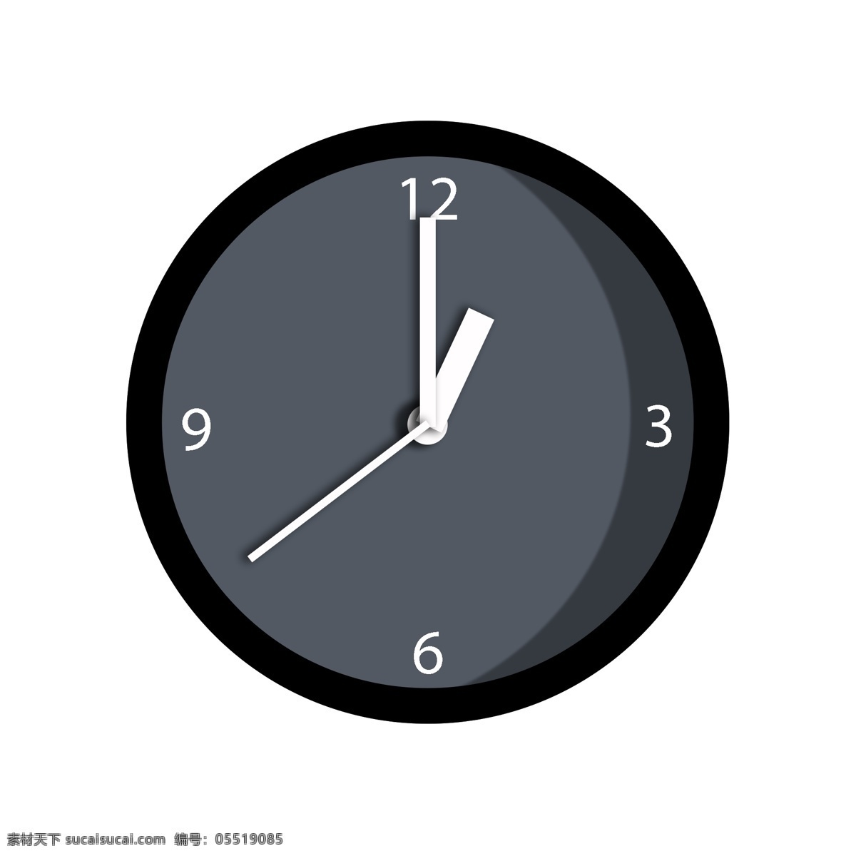 创意 黑色 钟表 插画 圆形钟表 电子钟表插画 钟表插画 电子钟表 卡通黑色挂钟