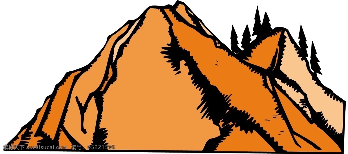 山峰 高山 矢量图 商业矢量 矢量风景建筑 矢量下载 网页矢量 其他矢量图