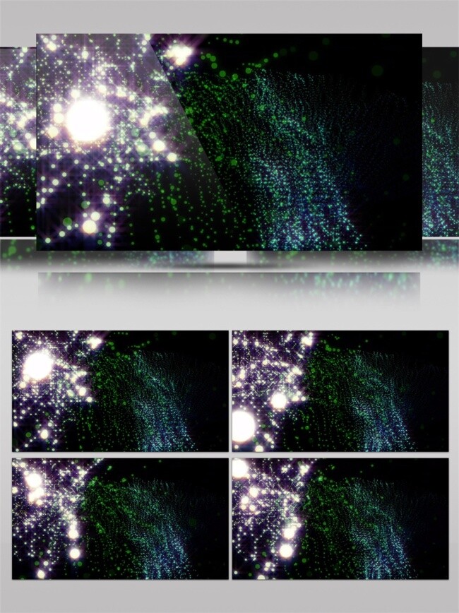 蓝色 瀑布 光束 动态 视频 激光 星际 视觉享受 手机壁纸 白色 光斑散射