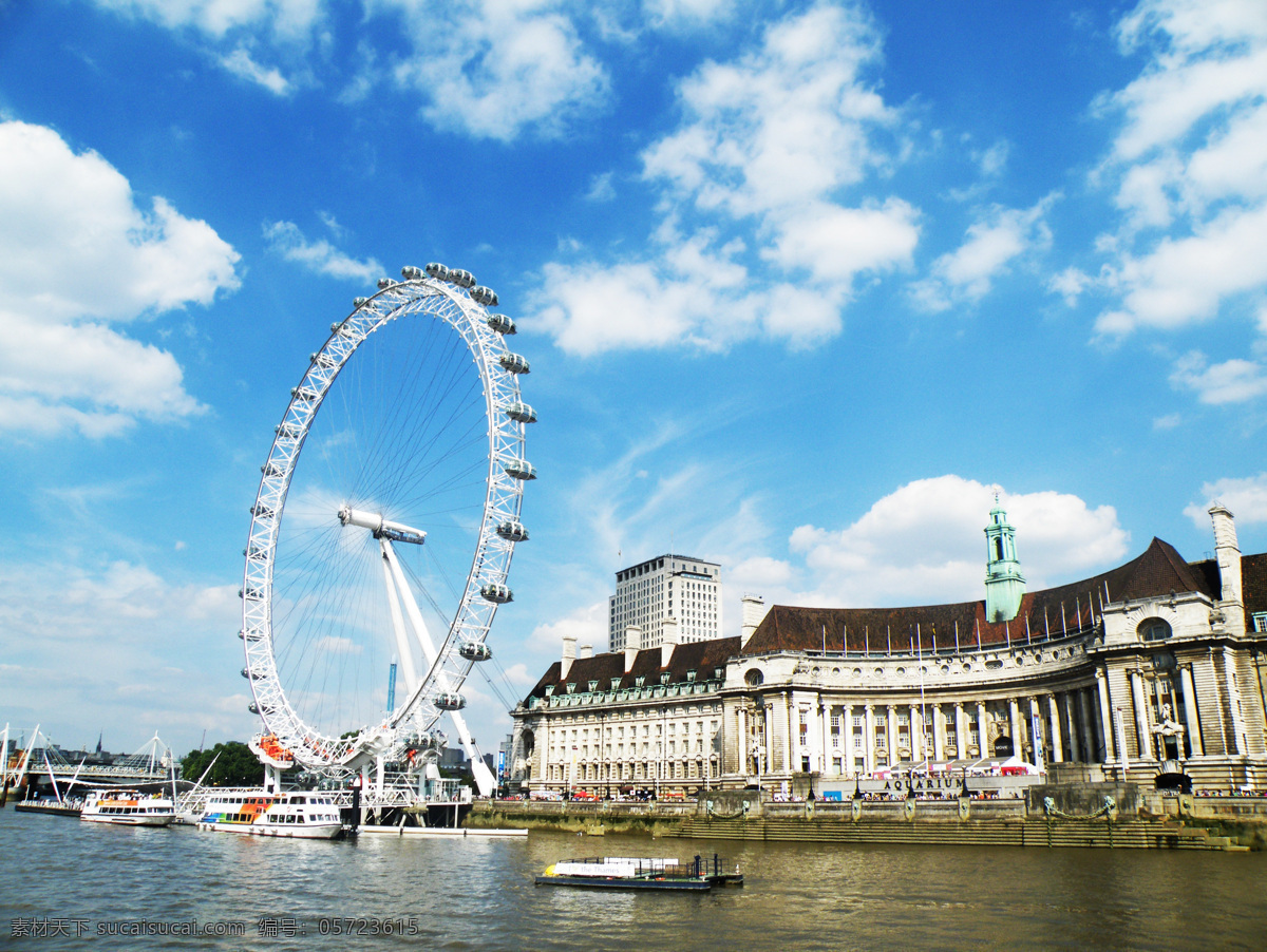 英国 游学 远 看 伦敦 眼 远看伦敦眼 摩天轮 建筑 自然景观 建筑景观