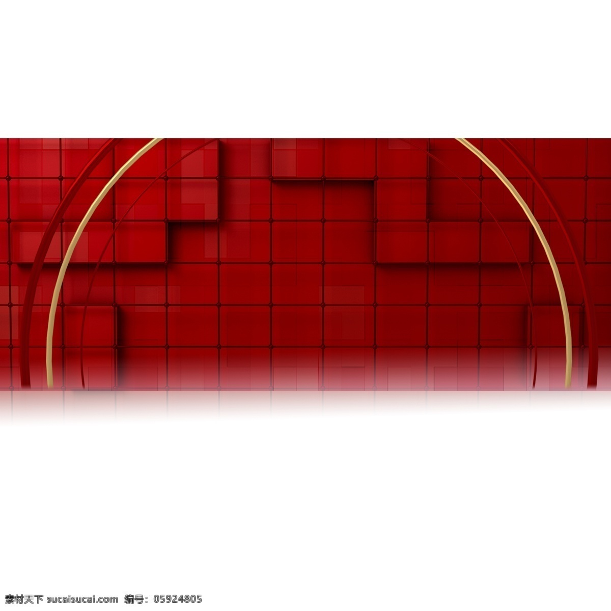 红色 喜庆 方块 元素 圆弧 弧度 创意 电商 庆祝 纹理 光泽
