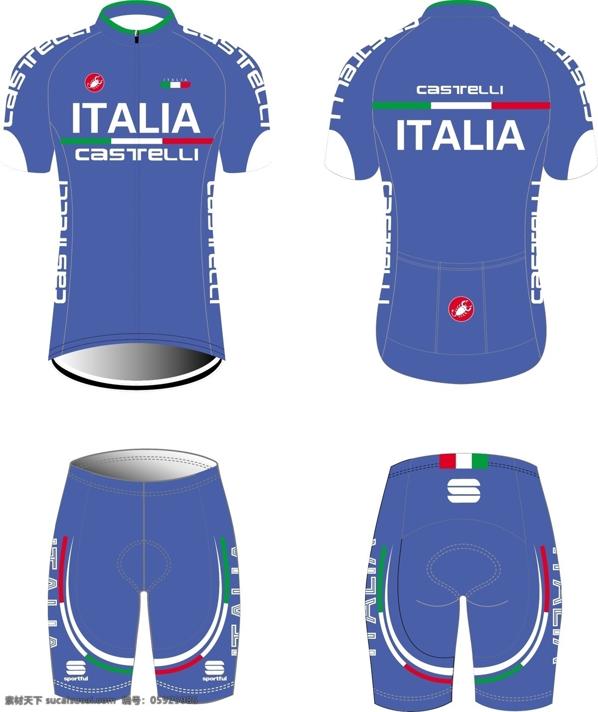 骑行服 环法 比赛 castelli 自行车比赛 服装设计