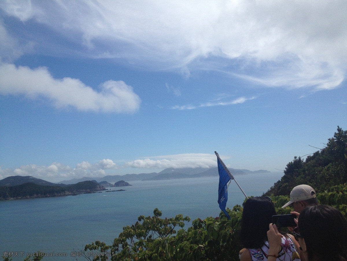 桃花岛 舟山 海边 风景 天空 群山 海天一色 国内旅游 旅游摄影