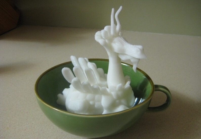 茶杯 舞龙 3d 打印 模型 3d打印模型 动物 动植物 动植物模型 stl 灰色