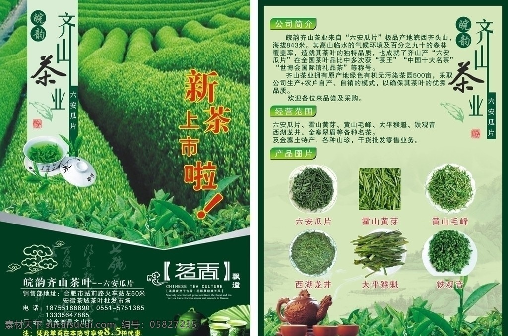 茶宣传单 茶叶dm 新茶 上市 宣传单 单页 茶叶 dm dm宣传单 矢量