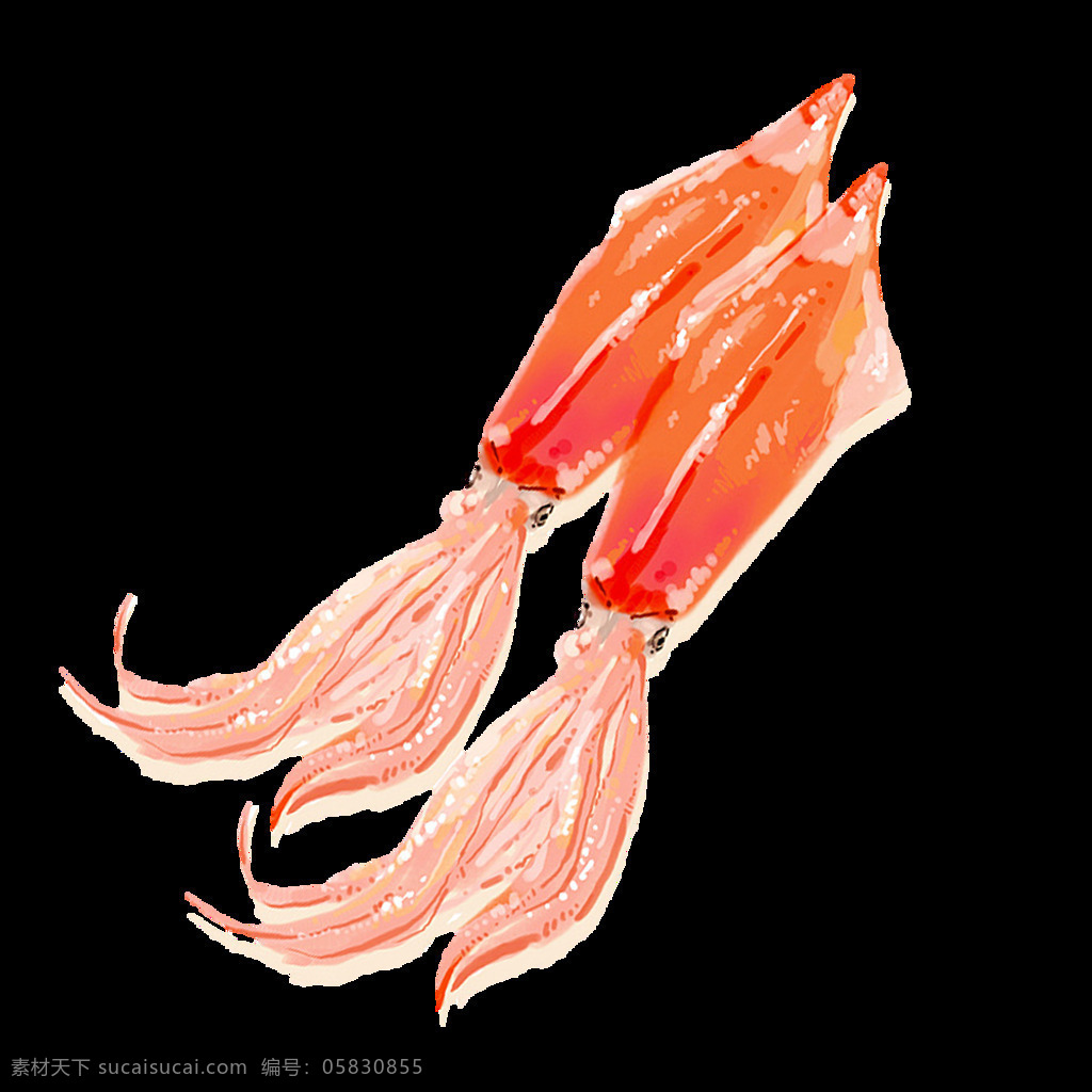 水彩 绘画 海虾 螃蟹 小 龙虾 海产 图案 虾子 小龙虾 海鲜 海洋生物 水产 鱼类 食物 手绘 颜料 小清新 包装图案 卡通 生物世界