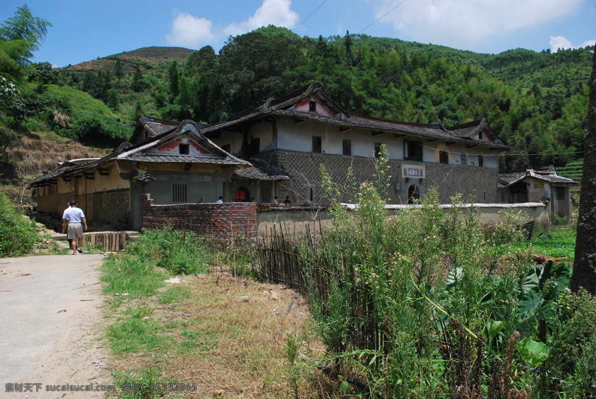 龙涓土楼 土楼 古厝 小山岗 茶园 树林 茶乡 安溪 建筑摄影 建筑园林