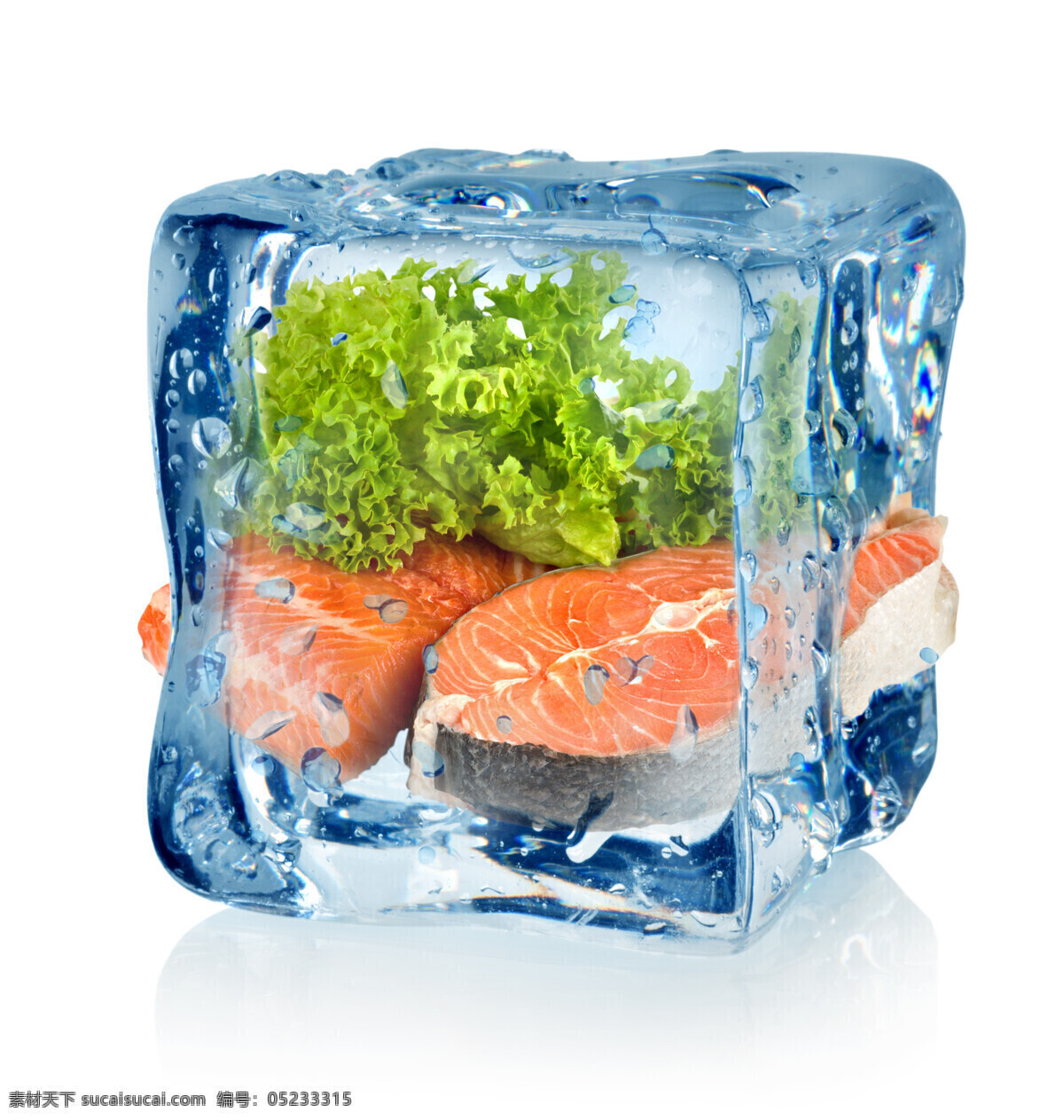 三文鱼 冰冻 冷藏 冰块 蔬菜 冰冻的三文鱼 鱼肉 肉类保鲜 肉类冷藏 冰冻的肉类 新鲜肉类 鲜肉 蔬菜图片 餐饮美食