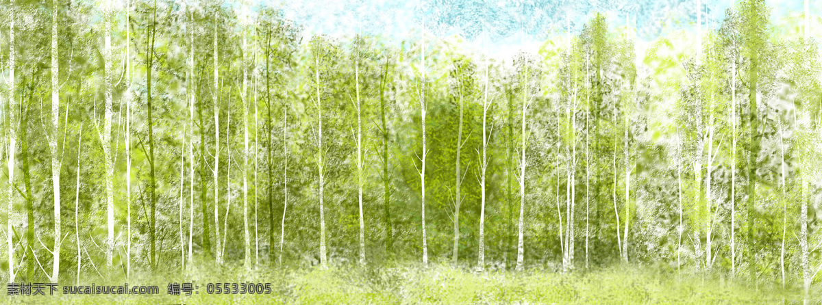 水墨 清新 树林 背景 banner 淘宝素材 淘宝主图素材 淘宝描述模板 淘宝装修素材 宝贝 详情 页 模板 淘宝海报 海报模板 淘宝 免费 装修 店铺 白色