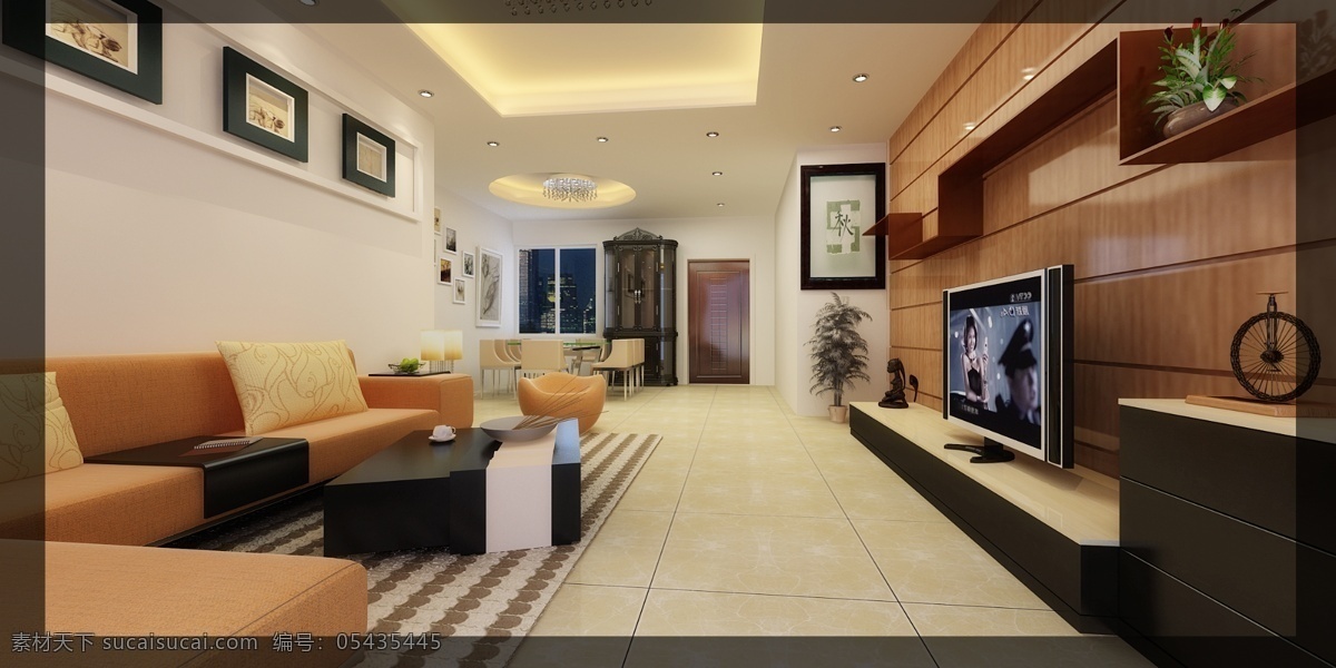 简洁 家 3d bmp 环境设计 室内设计 现代 效果图 简洁的家 装饰素材
