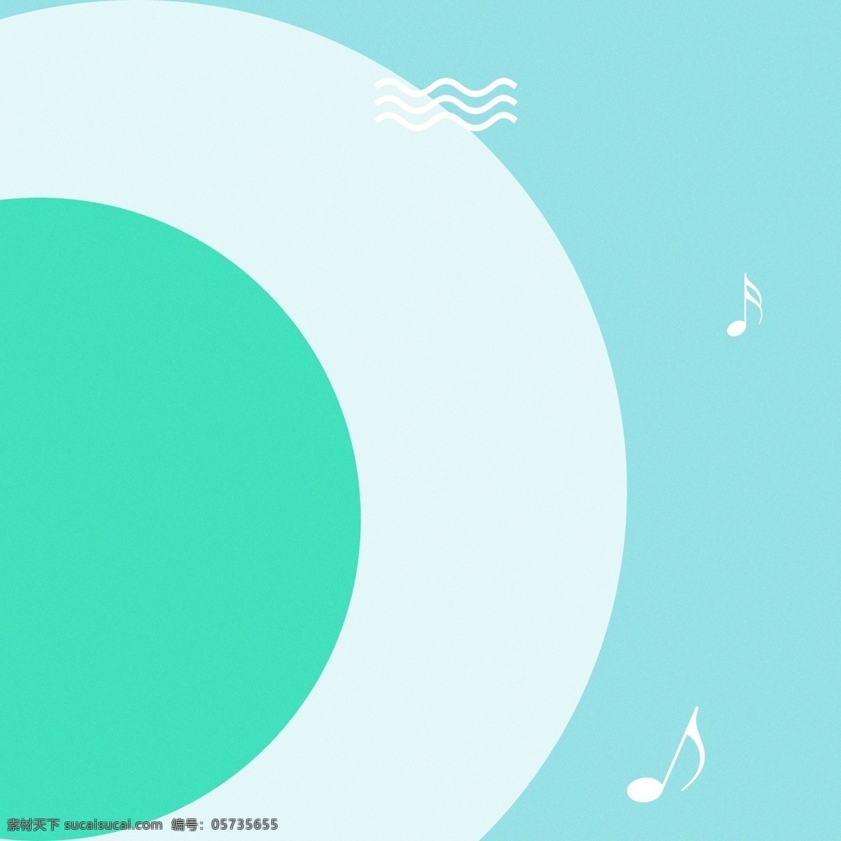 几何 创意 光碟 音乐 背景 蓝色 小清新 圆形
