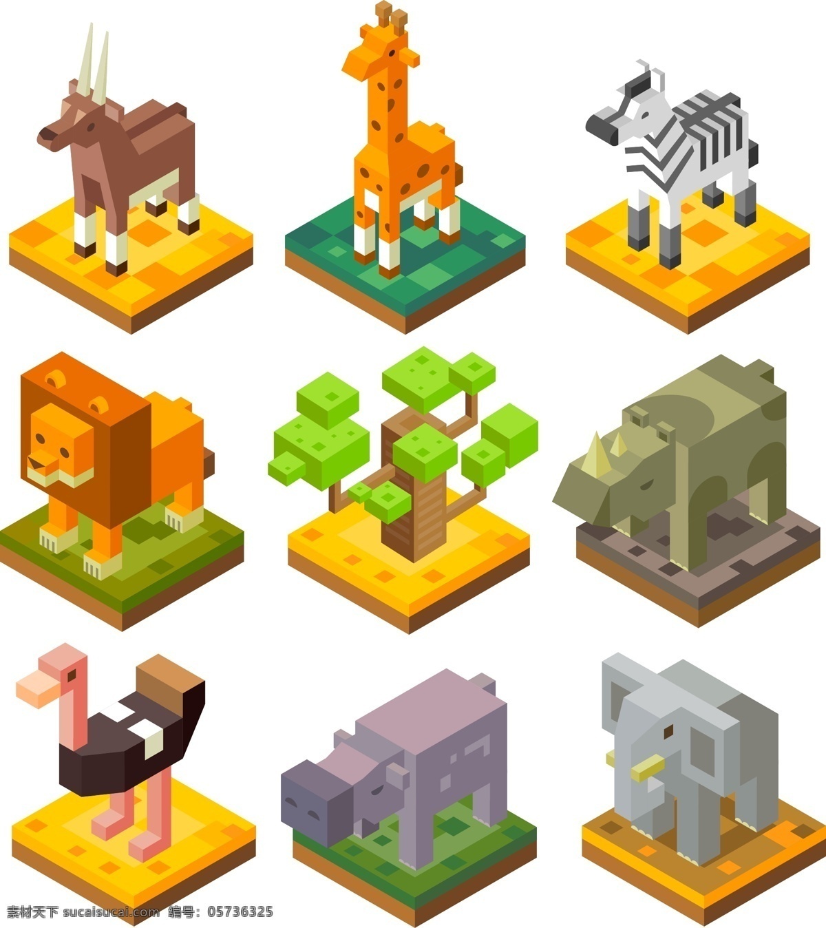 折纸动物 3d动物 狮子 鹿 大象 大树 斑马 矢量 卡通动物 动物 立体 设计素材 风格 动物卡通 卡通立体 立体卡通 风格卡通 立体动物 折纸 动物设计素材 卡通设计