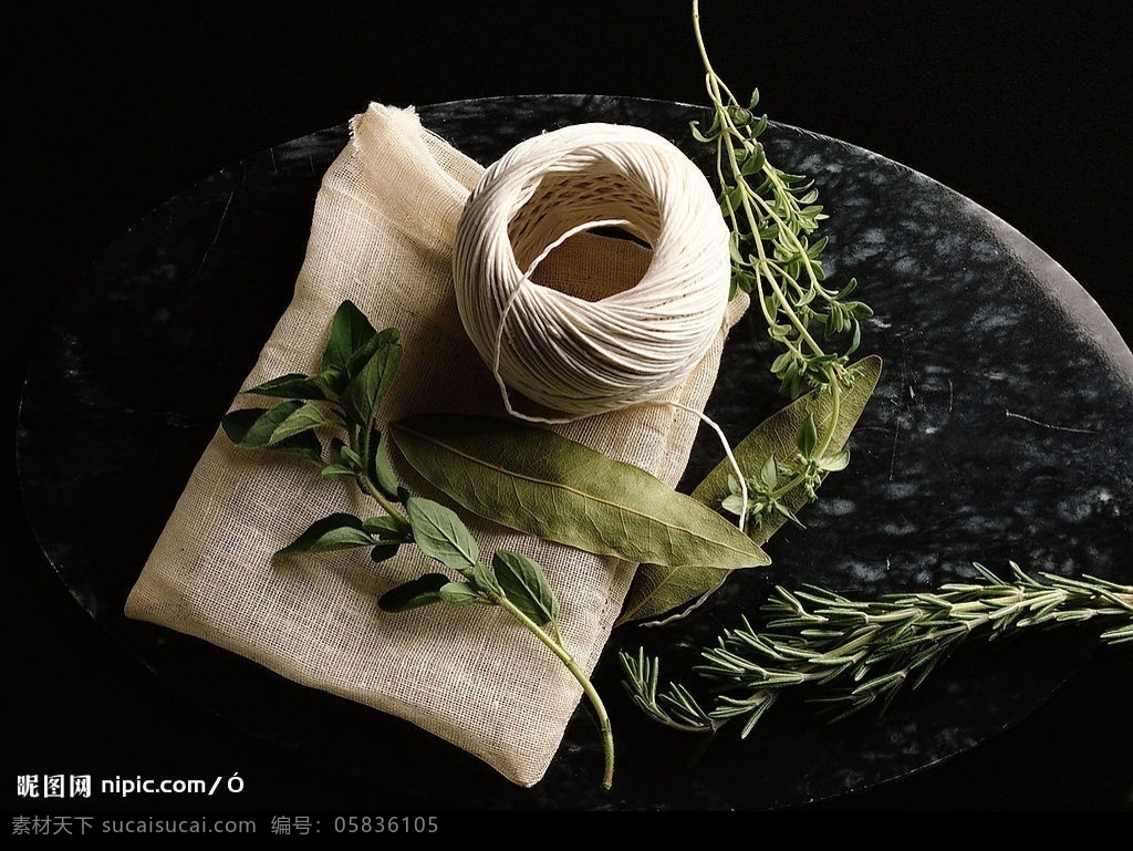 思念 情 毛线 树叶 植物 棉麻口袋 情调 文化艺术 传统文化 摄影图库