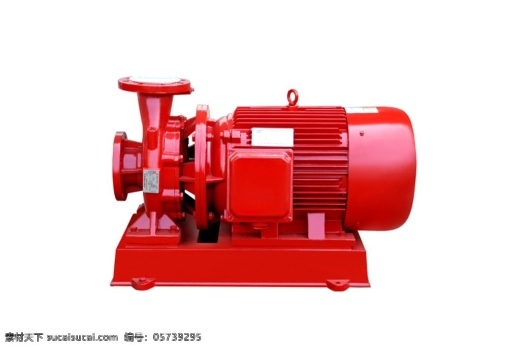 卧式 单级 消防泵 消防 稳压 泵 水处理 泵业 红色 灭火 装置 新界 给水 设备 工业生产 现代科技 摄影图