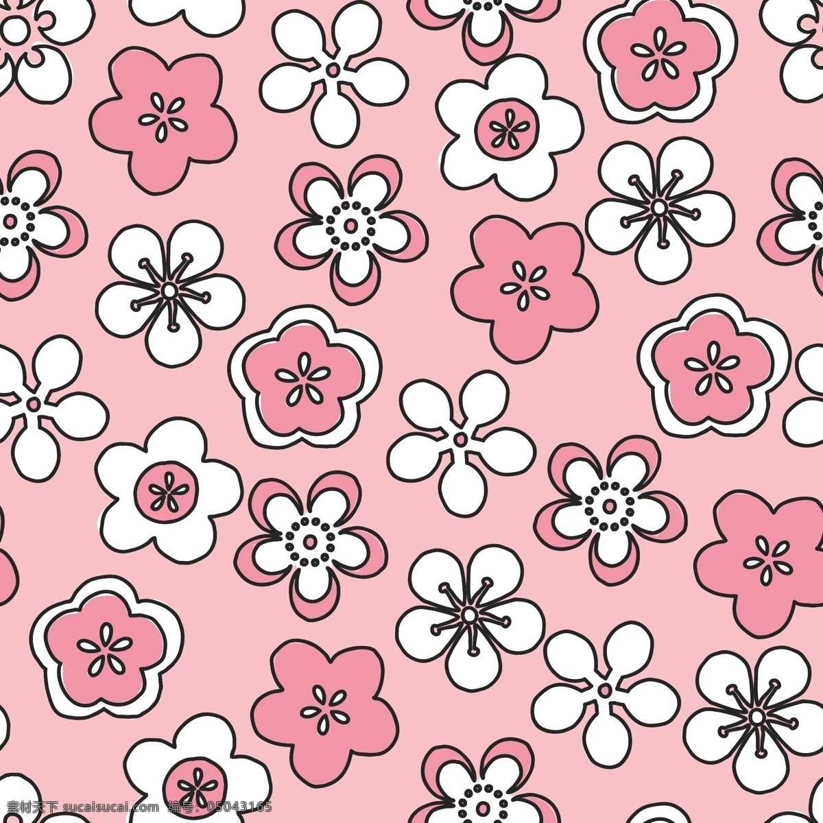 手绘 粉色 花卉 背景 花卉背景 背景素材 手绘花卉 粉色背景