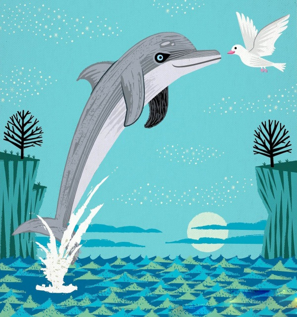 位图免费下载 插画 动物 服装图案 鸽子 鲨鱼 位图 面料图库 服装设计 图案花型