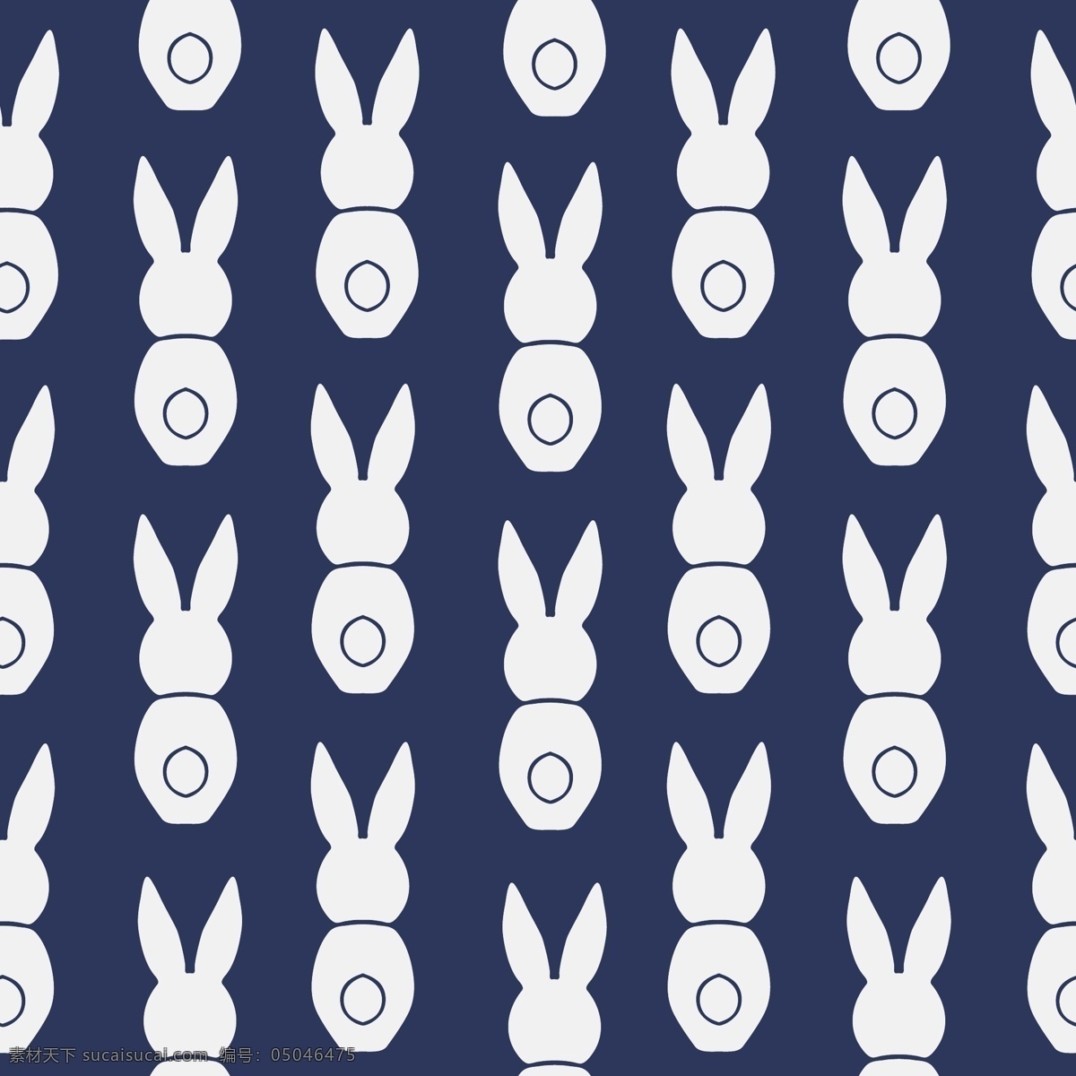 兔子 四方 连续 图 四方连续图 卡通素材 矢量素材 矢量兔子 分层 背景素材
