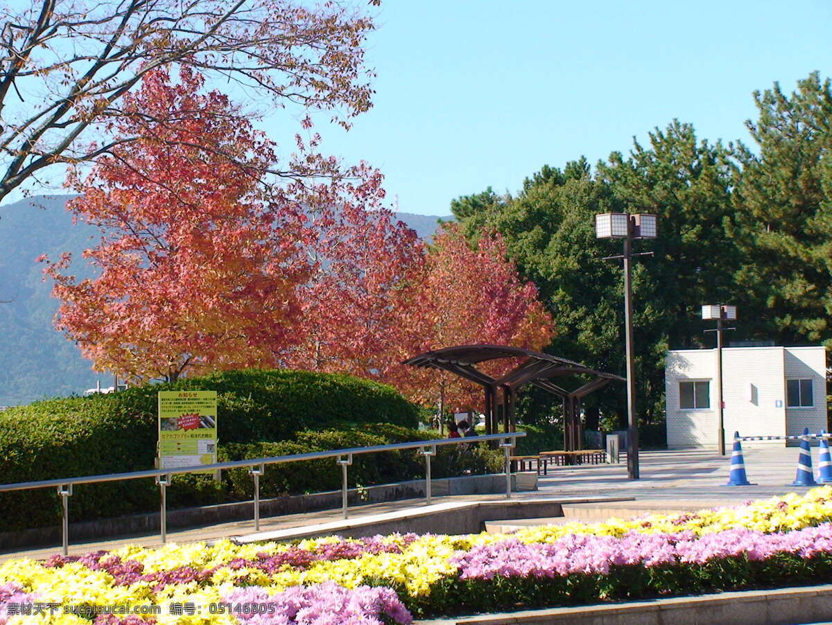 日本 风光 公园 美景 背景素材 长椅 枫树 广告牌 红叶 景观灯 栏杆 绿叶 鲜花 绿树 松树 凉亭 路灯 日本风光 公园美景 蓝天 小路 木曾三川公园 远山 自然风景 外国旅游 田园风光 自然景观 矢量图 其他矢量图