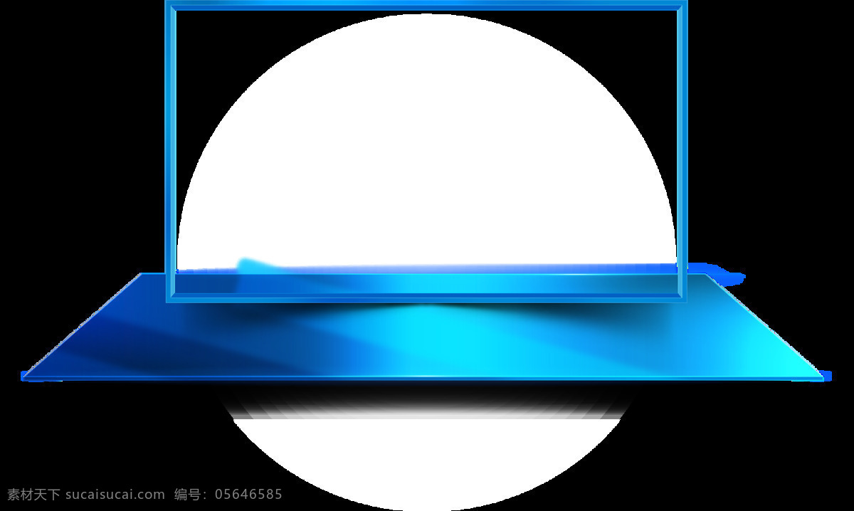 蓝色 边框 装饰 框 元素 方框 png元素 透明素材 免抠元素