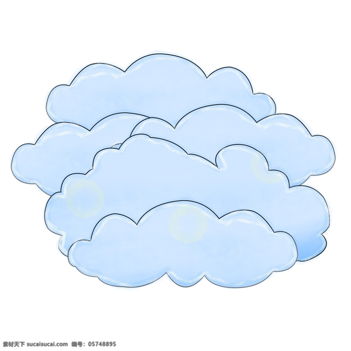 卡通 漂浮 云朵 元素 卡通云朵 漂浮云朵 蓝色云朵 天空云朵 云 蓝色云 漂浮蓝色云朵