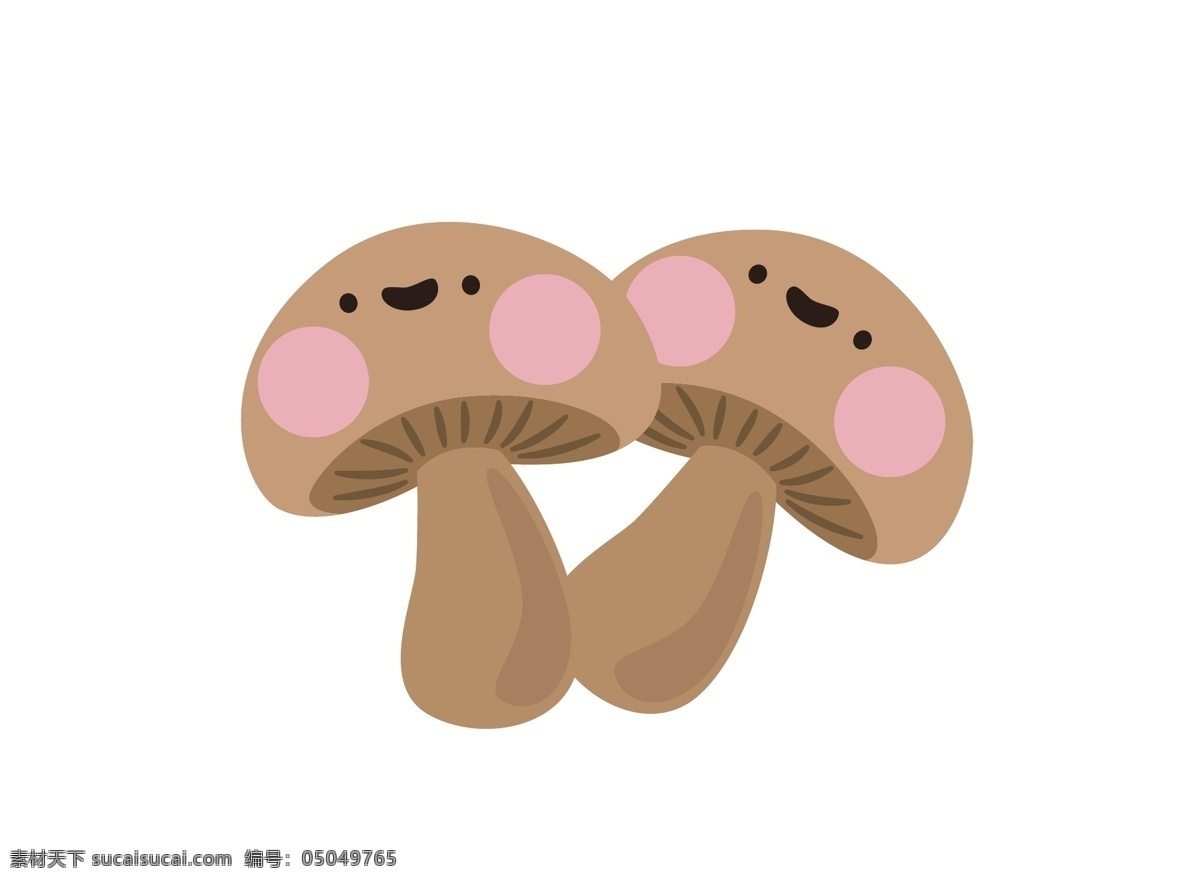 手绘蘑菇 小蘑菇 彩色蘑菇 红色 手绘 卡通 幼儿 儿童画 元素