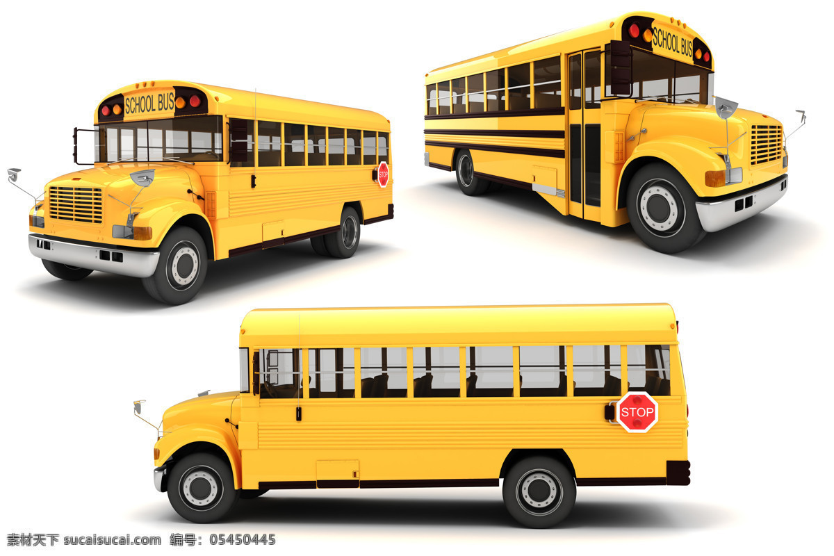 黄色 校车 展示 图 汽车 展示图 学生车 办公学习 生活百科