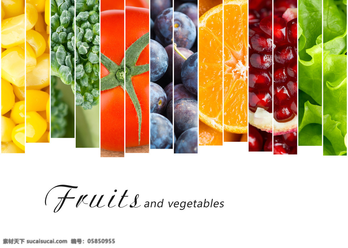 新鲜 蔬菜水果 背景 西红柿 葡萄 橙子 石榴 生菜 新鲜蔬菜 蔬菜背景 水果蔬菜 餐饮美食 水果图片